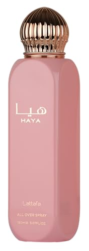 Lattafa Haya Fruity Floral Long-Lasting Women’s All Over Spray 5.07 Fl Oz