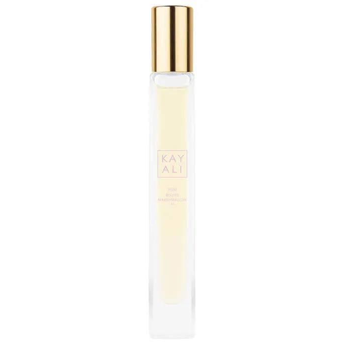 KAYALI Yum Boujee Marshmallow 81 Eau de Parfum 10ml Travel Spray + Bonus Rose Eye Patches