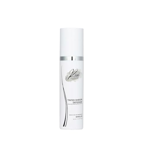Ria Tinted Sheer Defense | Lightweight Oil-Free Tinted Moisturizer with SPF 46, Broad Spectrum Zinc Oxide Face Sunscreen & Skin Tint for Hydrating Daily Sun Protection, Made in USA