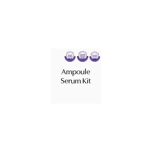 S3 Vita Radiance Ampoule Serum (5-Step Routine Set) ? Niacinamide, Ascorbyl Glucoside, Tranexamic Acid, Ubiqinone, Glutathione for Elasticity and Glow (5 x 6ml / 30ml Total)