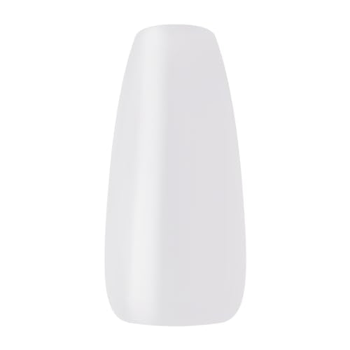 KISS Salon Acrylic Natural Nails, Clear Tip, Long, Ultra-Smooth Finish, DIY At-Home Manicure Kit with Pink Gel Nail Glue, Mini File, Manicure Stick, and 28 Nails in 14 sizes