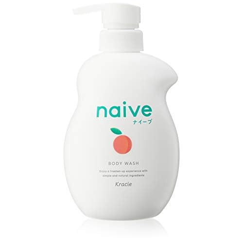 Naive Body Soap (with peach leaf extract) Jumbo 530mL