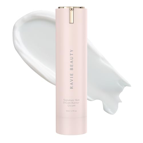 Ravie Beauty Signature Skin Dream Barrier Cream Hydrating Face Moisturizer with Peptides, Ceramides & Niacinamide, Fast-Absorbing, Sensitive-Skin Friendly, Primer-Ready Finish 1.7 fl oz