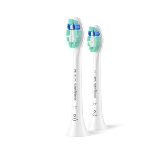 Philips Sonicare C2 Plaque Control Brush Heads Pack of 2, White, 6-Month Supply