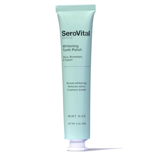 Gentle Whitening Tooth Polish with Natural Enzymes - Safe Stain Removal & Brightening