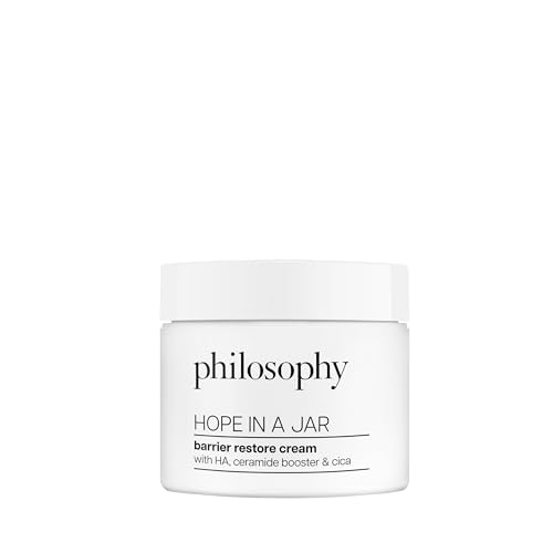 philosophy hope in a jar barrier restore cream ? with ha+ complex, cica & ceramides ? intensely hydrating moisturizer for dry, sensitive skin ? repairs & soothes