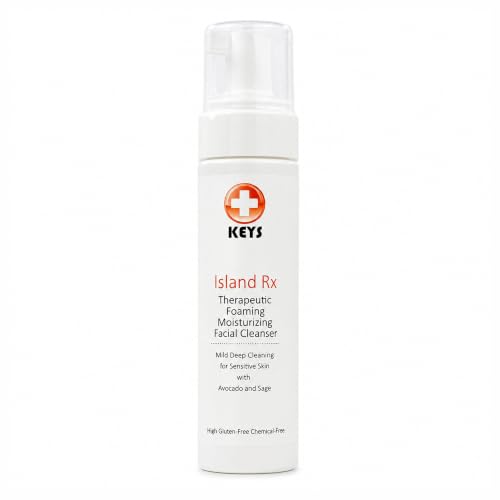 Keys Island Rx Therapeutic Foaming Facial Cleanser 8 Oz - Deep Clean & Calm Skin