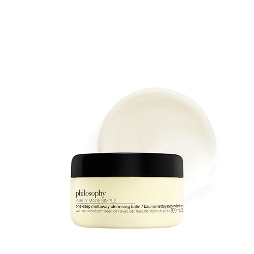 philosophy purity made simple one-step facial cleanser- with meadowfoam seed oil gently cleanses & melts away dirt, oil & stubborn makeup paraben-free face wash