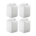 FastRack 5 Gallon Water Jug (Pack of 4) | BPA-Free, Food-Grade, and Leak-Proof | White Water Container | Ideal for Brewing, Fermentation, or Storage