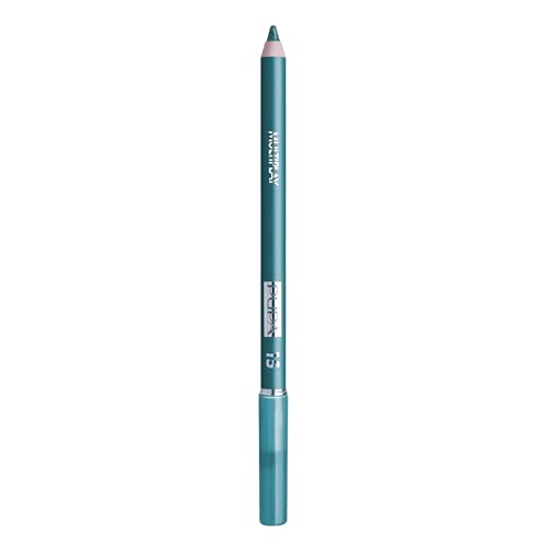 PUPA Milano Multiplay Eye Pencil 15 Blue Green - Multi-Purpose, Sensitive Eyes, Paraben-Free, 0.04 Oz