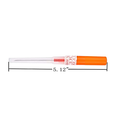 KingWei 50PCS 14G Disposable Stainless Steel Piercing Needles for Body Jewelry