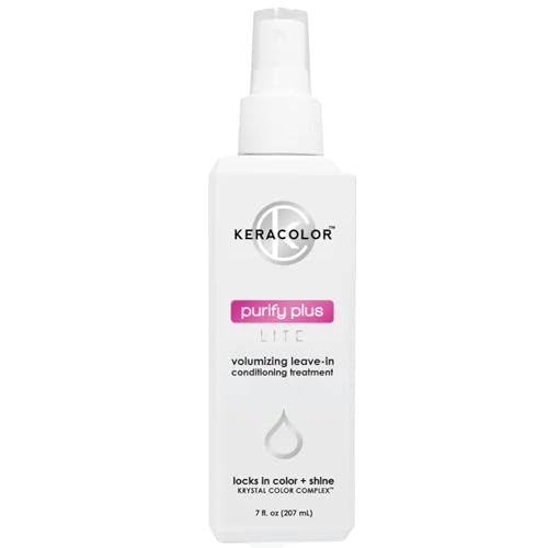 Keracolor Purify Plus Lite Leave-In Hair Treatment for Fine to Medium Hair - Color-Safe & Detangling, 7 Fl Oz