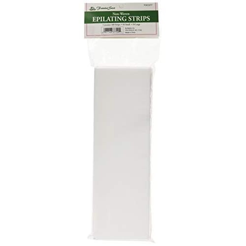 FantaSea Non Woven Facial and Body Wax 100 Strips, 50 small 50 large