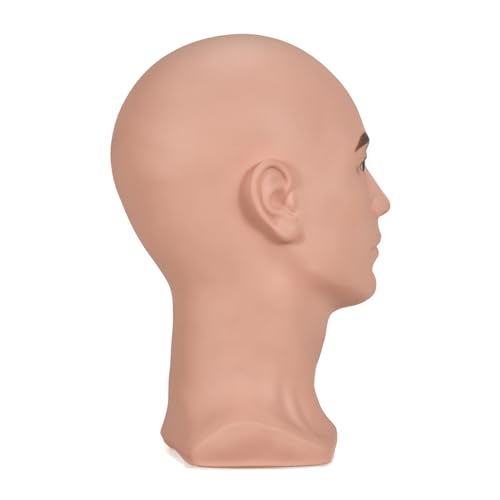 BLTYXT L30GT PVC Male Mannequin Head for Display, Training & Salon Use