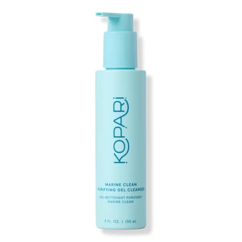 Kopari Marine Clean Purifying Gel Cleanser 5.1 oz - Gel-to-Foam, Gentle & Nourishing, No Color