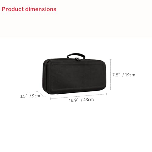 Hard Travel Case Compatible with Dyson airstraight HT01 Hair Straightener & Power Supply, Waterproof and Shockproof Storage carrying case (Black)