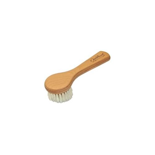 The Original Made in Germany: P.Jentschura Facial Brush with Wooden Handle Made with Natural Pure Horse Mane