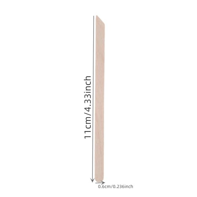 500pcs Small Wood Waxing Stick,Small Popsicle Sticks,Eyebrow Wax Sticks Waxing Wooden Body Hair Removal Applicator,Paint Stirrer, Art Projects and Craft Wood Stick