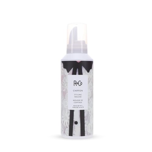 R+Co CHIFFON Styling Mousse ? Lightweight Hair Foam, Adds Volume & Texture, All Hair Types