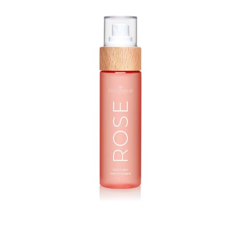 COCOSOLIS Rose Soothing Spray Toner Facial Cleansing and Hydrating Toner with Rosa Damascena, Prickly pear and Coconut. Firms, moisturizes, revitalizes, Nourishing Skin Care