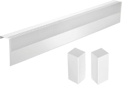 4 FT Baseboard Heater Cover with Endcaps - Left & Right - Variation 2