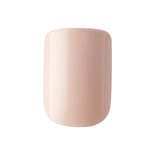 KISS Gel Fantasy Ready-to-Wear Press-On Gel Nails, ¡°Here I Am¡±, Short, White, Nail Kit with 24 Mega Adhesive Tabs, Pink Gel Glue, Manicure Stick, Mini File, and 28 Fake Nails