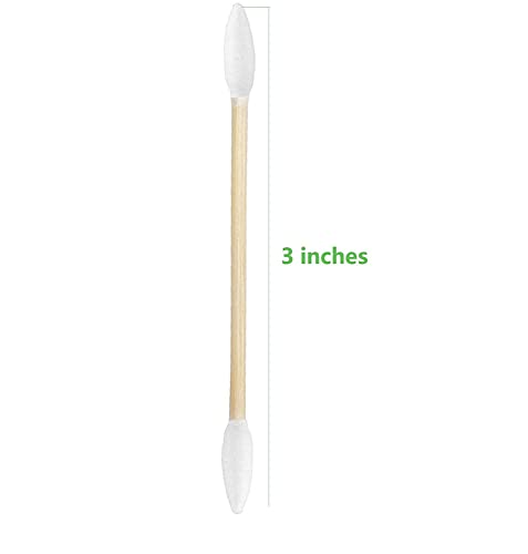 3600pcs Double-Pointed Cotton Swabs for Makeup, Bamboo Stick, 36 x 100ct