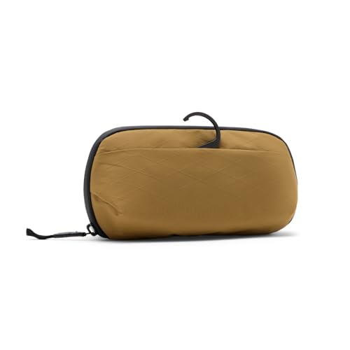 Peak Design Small Wash Pouch, Coyote, Ocean Edition, Travel Toiletry Bag, Upright or Hanging Dopp Kit with Pockets, Magnetic Toothbrush Pocket, Wide UltraZip Opening, Toiletry Bag for Men and Women