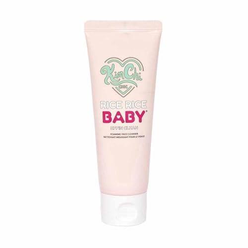KimChiChic Beauty Rice Rice Baby Foaming Makeup Removing Face Cleanser - with Rice Extract & Collagen, Deep Cleans, Soothes, & Removes Makeup - 3.38 fl oz
