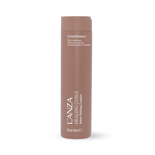 L’ANZA Healing Curls Curly Conditioner - Natural 8 Fl Oz - Vegan Hydrating Curl Softener for Women