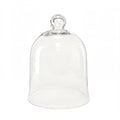 Glass Bell Dome Cloche - Hand-Blown Crystal Cover for Display & Decor - H16 W12 Variation