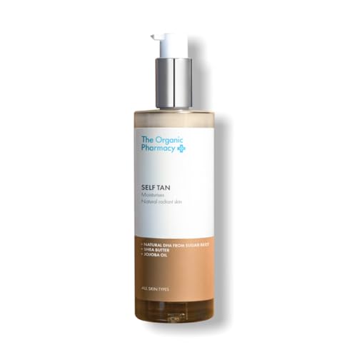 The Organic Pharmacy Self Tan Lotion, Plant-Based DHA, Moisturizing with Shea Butter and Jojoba Oil, 100ml