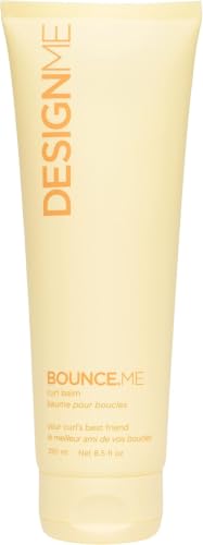 Design.Me BOUNCE.ME Curl Balm & Cream for Curly Hair 8.5 Fl Oz - Nourishing Argan Oil, Sulfate & Paraben Free