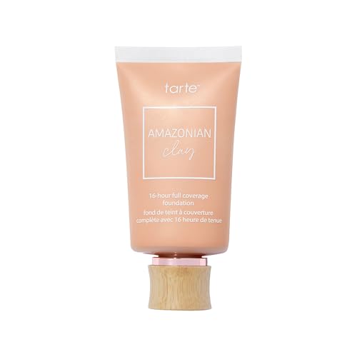 tarte Amazonian clay 16-hour full coverage foundation ? Matte Finish Foundation with Amazonian Clay & Vitamin E for Hydration & Smooth Looking Skin, Vegan & Cruelty Free