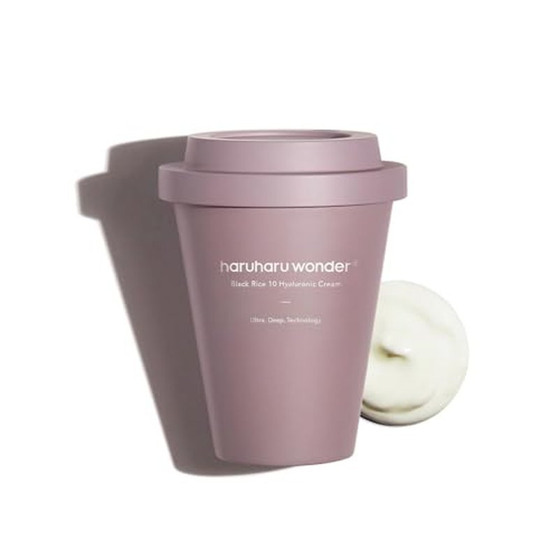 HARUHARU wonder Black Rice 10 Hyaluronic Cream, 3.0 fl oz, Face Moisturizer, Vegan, Cruelty Free, Daily skincare, Korean Skincare