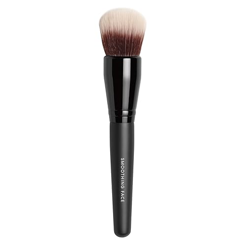 BareMinerals Face Brush for Makeup Application - Soft Dual Fiber Synthetic Brush