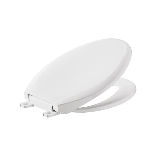 Transitional White Elongated Slow-Close Toilet Seat - American Standard