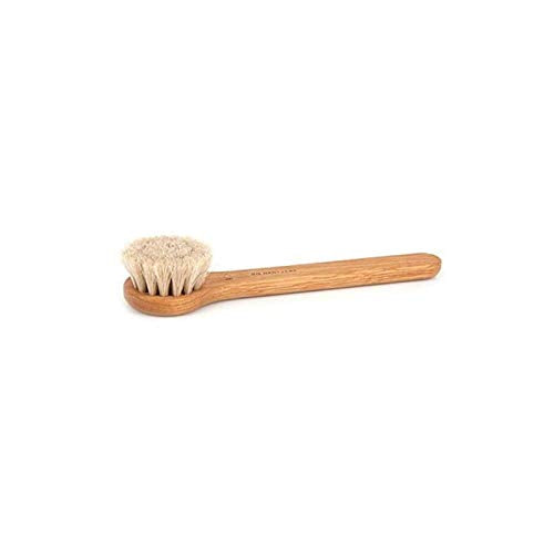 Horsehair Oak Face Brush for Wet Skin Cleansing - Gentle Exfoliation