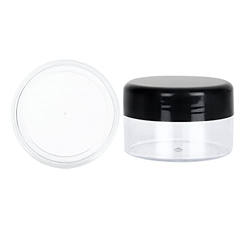 100pcs Clear Cosmetic Jars with Lids - 20g Reusable Plastic Containers for Lip Balm & Cream