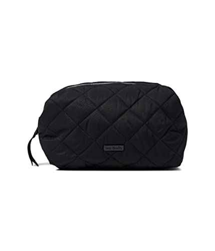 Travel Cosmetic Organizer Bag - Medium Water-Resistant Makeup Case - Black, One Size