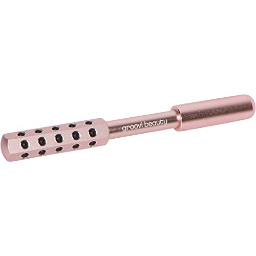 Facial Massage Roller with Germanium Stones for Lymphatic Drainage & Anti-Aging