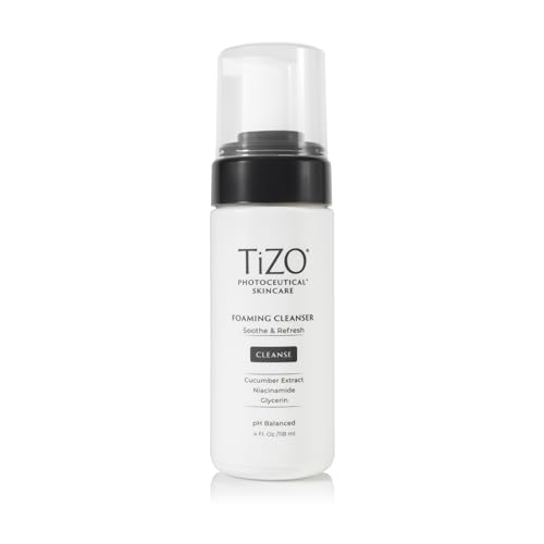 TIZO Foaming Facial Cleanser 4oz Gentle Skin Care for Soft, Supple Skin