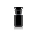 Infinity Jars 50?ml (1.69?fl?oz) Black Ultraviolet Blocking Glass Apothecary Jar Airtight Smell?Proof Refillable Container for Herbs, Spices, Tea & Essential Oils