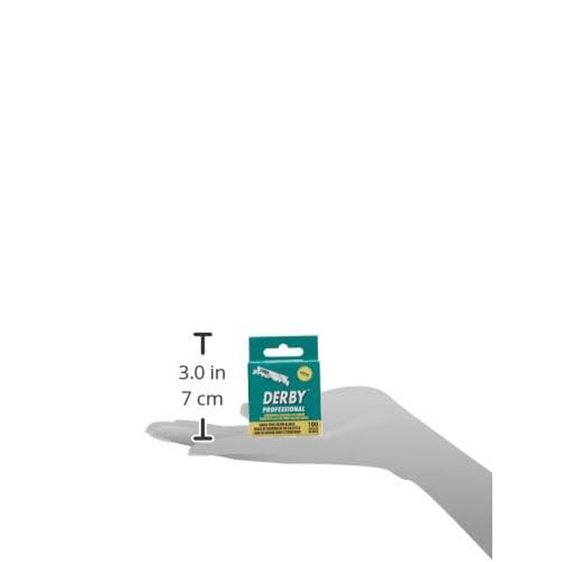 100 Derby Professional Single Edge Razor Blades (Pack of 2)