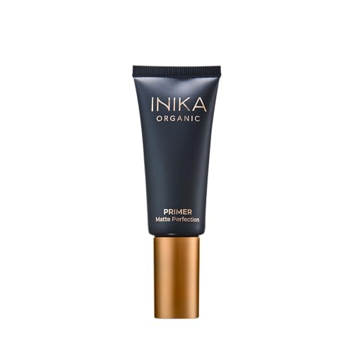 INIKA Organic Matte Perfection Primer | Minimise Pores, Smooth Skin, Reduce Oil. Lightweight Mattifying Primer. Skincare Infused to Reduce Signs of Ageing. 100% Natural + Vegan Formula. 30mL