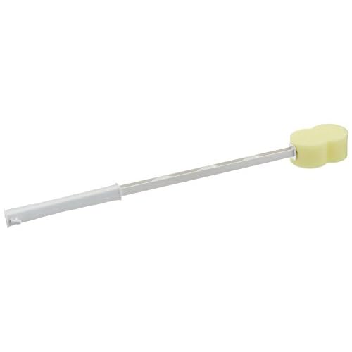 Sammons Preston Bath Sponge, Lightweight Long Handled Washer and Scrubber for Bath and Shower, Extended Reacher Cleaning Aid for Limited Range of Motion, Contour