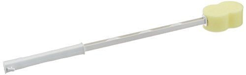 Contour Bath Sponge with Long Handle - 26" Back Scrubber & Shower Aid