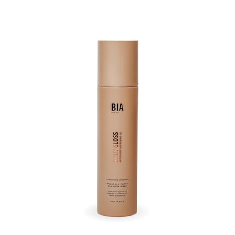 Bare It All Body Gloss Shimmer Body Oil with Shea Butter, Rosehip, Mica, & Vitamin E | Natural Shimmery & Glowing Finish | Anti-aging & Treats Stretch Marks