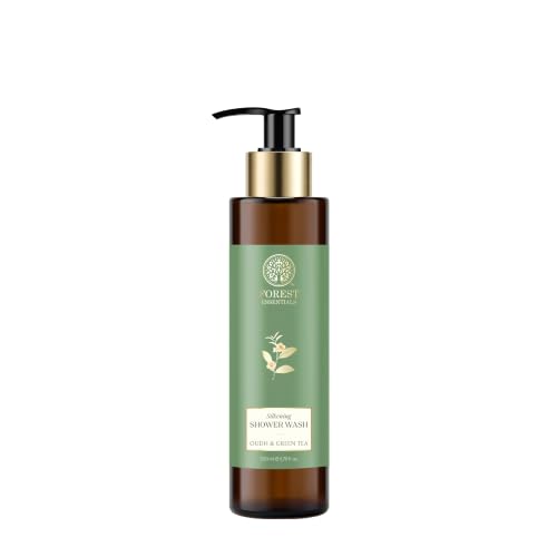Forest Essentials Oudh & Green Tea Body Wash 200ml | Nourishing Shower Gel