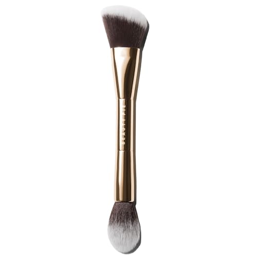 Beauty Pie Double-Ended Sculpt & Blush Brush 012 ? Professional Angled Contour & Tapered Highlight Makeup Brush ? Vegan, Cruelty-Free Synthetic Bristles ? Sculpt, Blend & Highlight in One Tool
